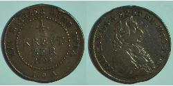 1/2 Kreuzer Germania Rame 