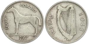 1/2 Krone Irlande (1922 - ) Argent 