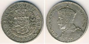 1/2 Krone Nouvelle-Zélande Argent 