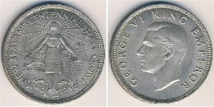 1/2 Krone Nouvelle-Zélande Argent George VI (1895-1952)