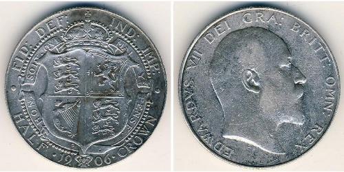 1/2 Krone Royaume-Uni Argent 