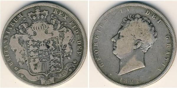 1/2 Krone Royaume-Uni Argent 