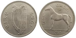 1/2 Krone Irlanda (1922 - ) Argento 