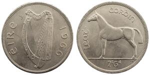 1/2 Krone Irlanda (1922 - ) Argento 