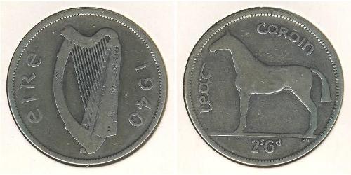 1/2 Krone Irlanda (1922 - ) Argento 