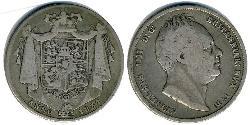 1/2 Krone Regno Unito  Argento 
