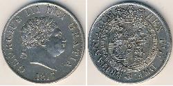 1/2 Krone Regno Unito  Argento 