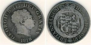 1/2 Krone Regno Unito  Argento 