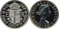 1/2 Krone Vereinigtes Königreich (1922-) Kupfer/Nickel Elizabeth II (1926-2022)