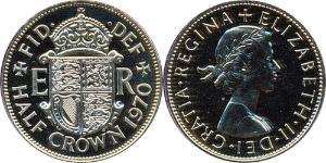 1/2 Krone Vereinigtes Königreich (1922-) Kupfer/Nickel Elizabeth II (1926-2022)