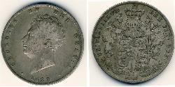1/2 Krone Reino Unido Plata 