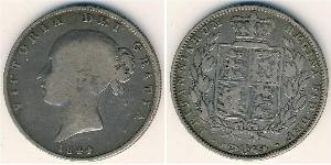 1/2 Krone Reino Unido Plata 