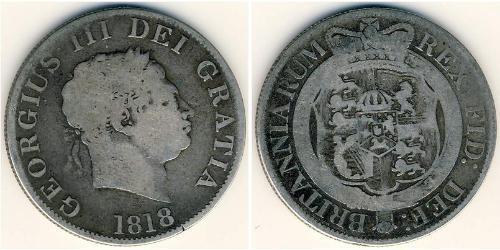 1/2 Krone Reino Unido Plata 