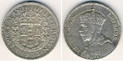 1/2 Krone Neuseeland Silber 