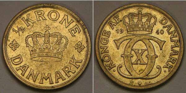 1/2 Krone Danemark  