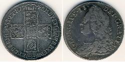 1/2 Krone 英国 銀 
