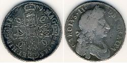 1/2 Krone 英国 銀 