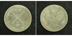 1/2 Kronenthaler 荷兰 銀 
