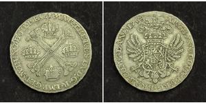 1/2 Kronenthaler 荷兰 銀 