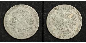 1/2 Kronenthaler 荷兰 銀 