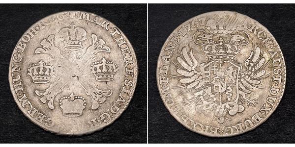 1/2 Kronenthaler 荷兰 銀 