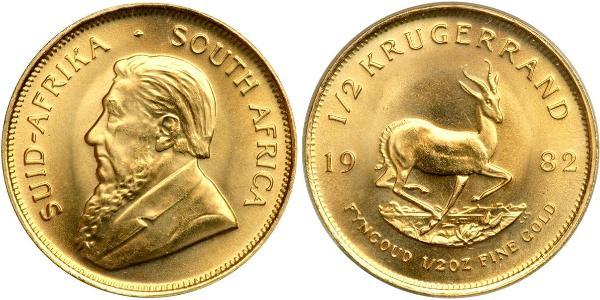 1/2 Krugerrand Afrique du Sud Or 