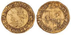 1/2 Laurel Kingdom of England (927-1649,1660-1707) Gold James I (1566-1625)