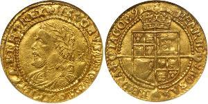 1/2 Laurel Reino de Inglaterra (927-1649,1660-1707) Oro Jacobo I (1566-1625)