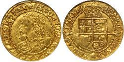 1/2 Laurel Королевство Англия (927-1649,1660-1707) Золото Яков I (1566-1625)