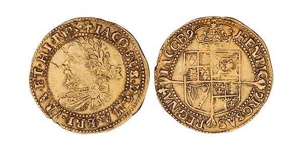 1/2 Laurel 英格兰王国 金 詹姆斯六世及一世 (1566-1625)