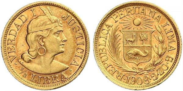 1/2 Libra Perú Oro 