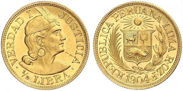1/2 Libra Perú Oro 
