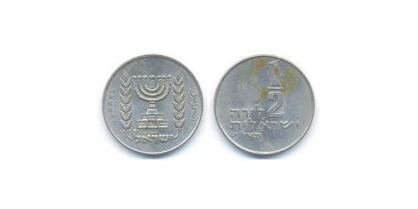 1/2 Lira Israel (1948 - ) Copper/Nickel 