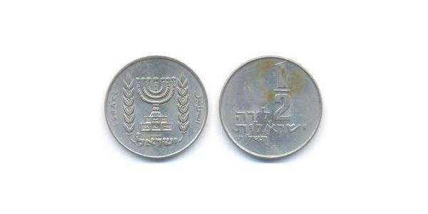 1/2 Lira Israel (1948 - ) 銅/镍 