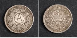 1/2 Mark Germany Silver 