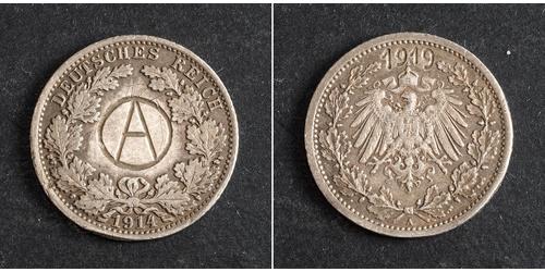 1/2 Mark Germany Silver 