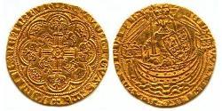 1/2 Noble Kingdom of England (927-1649,1660-1707) Gold Edward III (1312-1377)