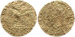 1/2 Noble 英格兰王国 金 爱德华三世 (英格兰) (1312-1377)