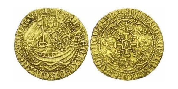 1/2 Noble 英格兰王国 金 Henry V (1386-1422)