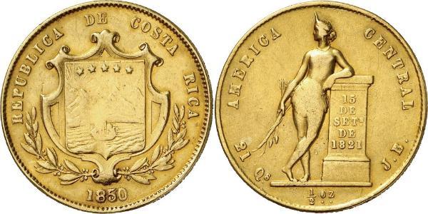 1/2 Onza / 4 Escudo Costa Rica Gold 