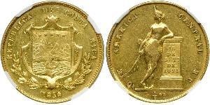 1/2 Onza / 4 Escudo Costa Rica Or 