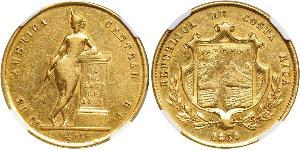 1/2 Onza / 4 Escudo Costa Rica 金 