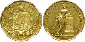 1/2 Onza / 4 Escudo Costa Rica 金 