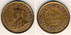 1/2 Paisa Britisch-Indien (1858-1947) Bronze George V (1865-1936)