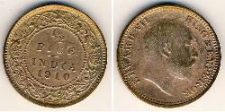 1/2 Paisa Raj Britannico (1858-1947) Bronzo Edoardo VIII (1894-1972)