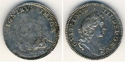 1/2 Penny Regno Unito  Argento 