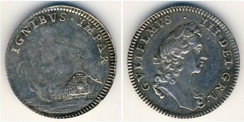 1/2 Penny Regno Unito  Argento 
