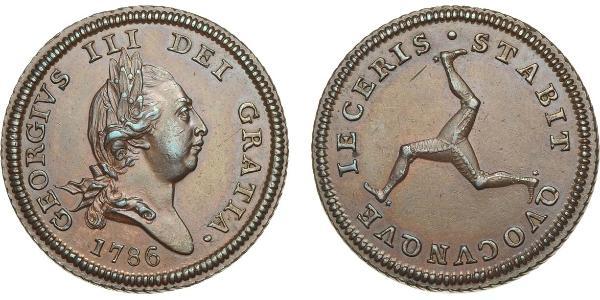 1/2 Penny Isle of Man Brass George III (1738-1820)