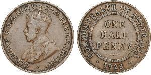 1/2 Penny Australia (1788 - 1939) Bronce Jorge V (1865-1936)