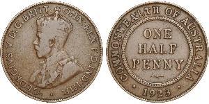 1/2 Penny Australia (1788 - 1939) Bronce Jorge V (1865-1936)